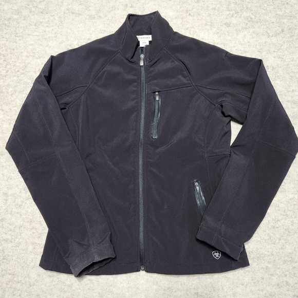 Ariat Jackets & Blazers - Ariat Womens Jacket Size M Medium Full Zip Black Softshell Athletic